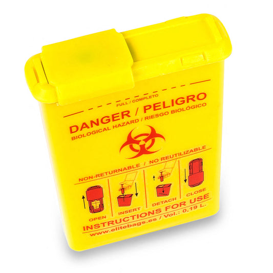 CONBIO'S Pocket-Sized Conotainer - Biocontaminated Material - Yellow -