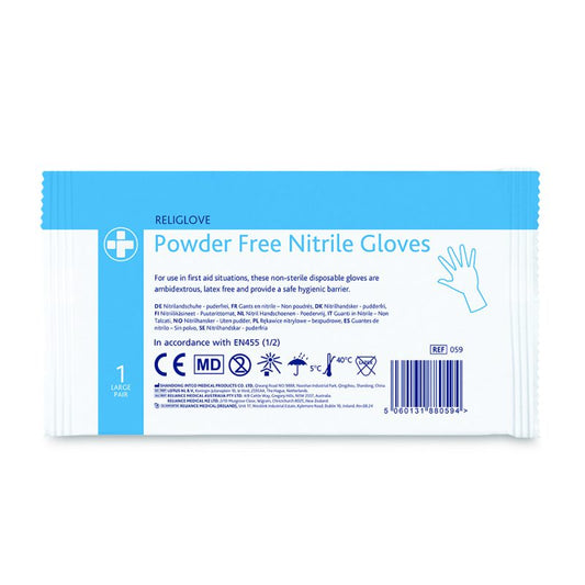 Religlove Nitrile Examination Gloves - Large