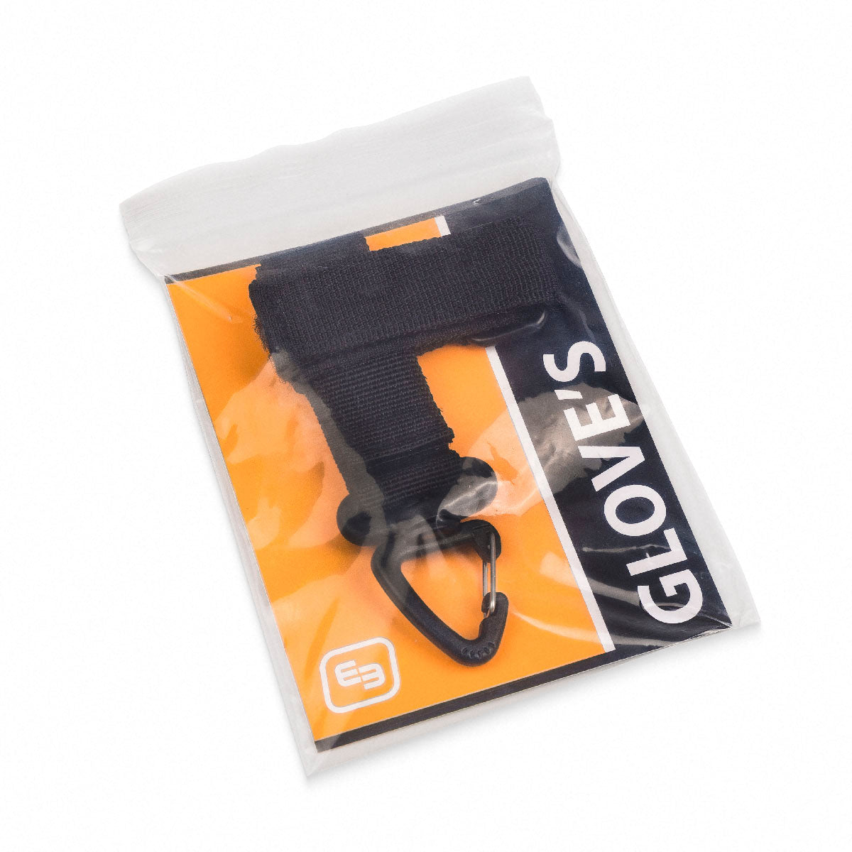 Glove Holder/Rope Accessory w/ Multi-Use Carabiner - Black Polyester -