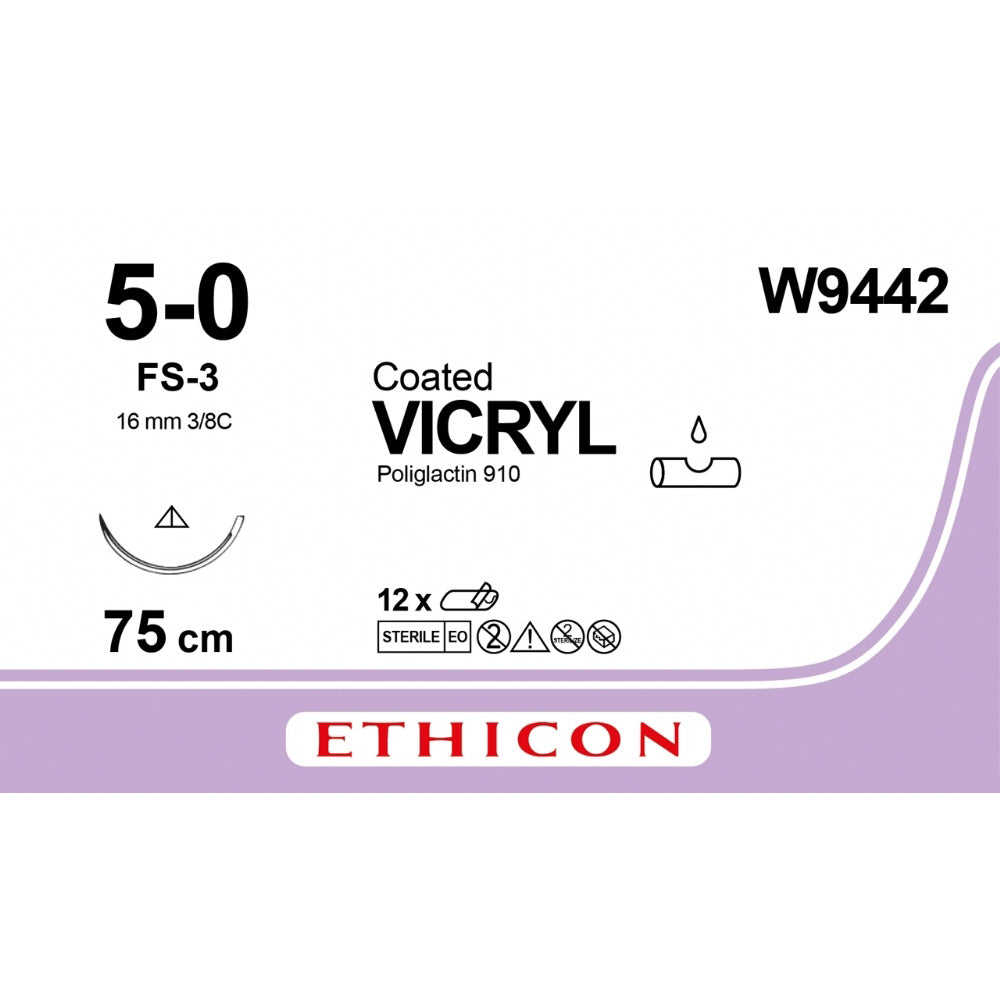 Coated VICRYL Suture 75cm Violet - Box of 12