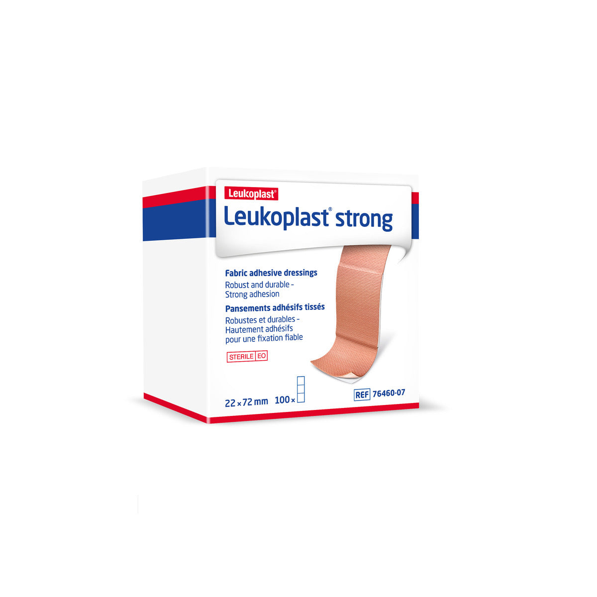 Leukoplast Strong First Aid Dressings 7.2 x 2.2cm - Pack of 100 -