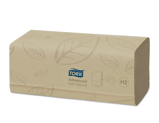 Tork Xpress Soft Natural Multifold Hand towel, Advanced Natural H2 21 x 180 -