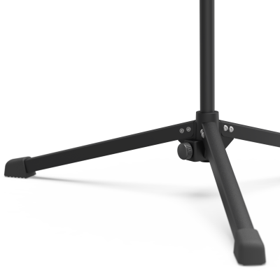 Foldable IV Pole - Black With 2 Hooks -