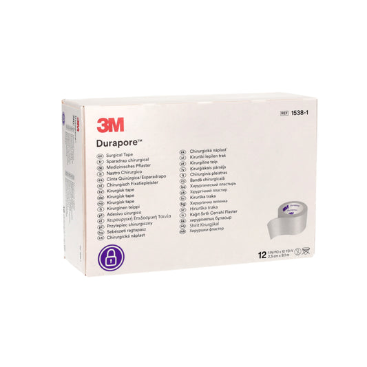 3M™ Durapore Surgical Tape 2.5cm x 9.14m - Box of 12