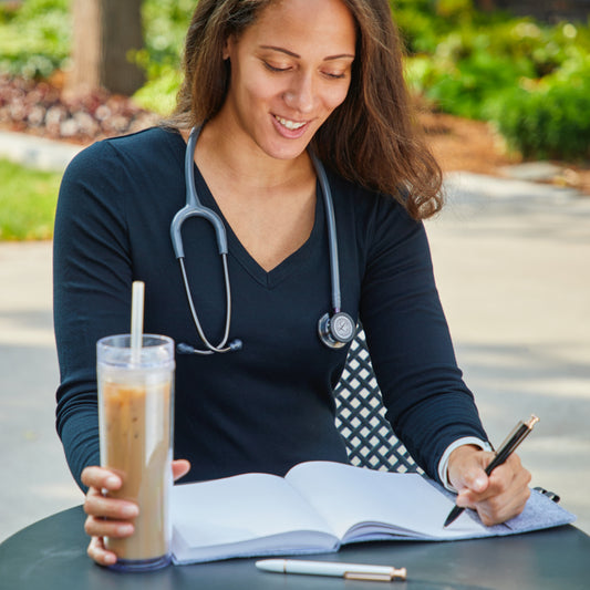 Littmann Classic III Monitoring Stethoscope: Smoke & Gray - Violet Stem 5873 - Littmann Stethoscopes