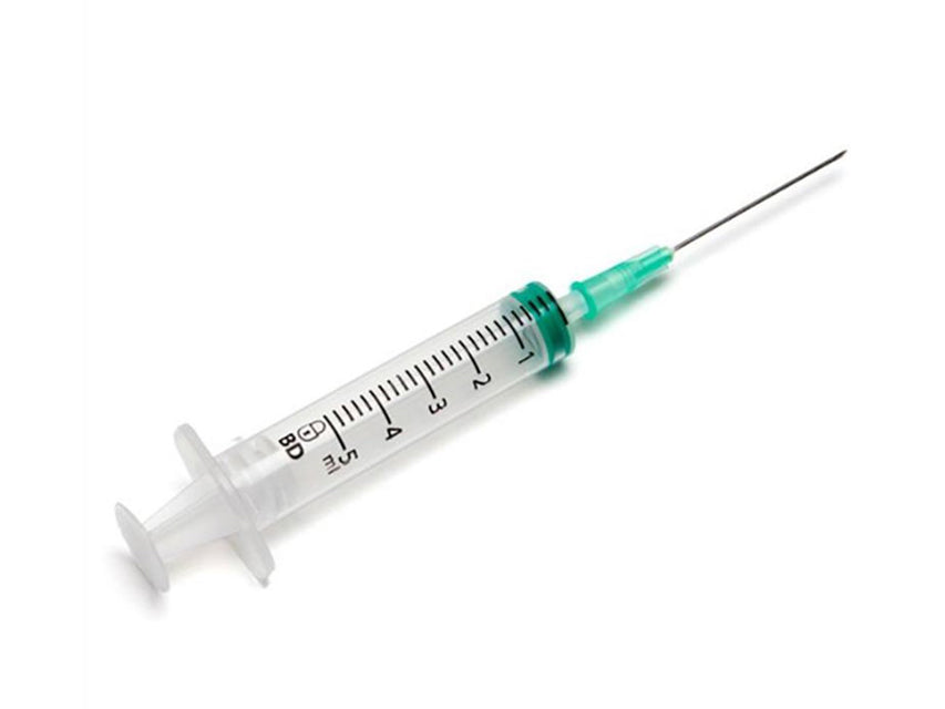 BD Emerald Syringe 5ml Luer slip with detached needle 21G x 1½" - Box of 100 -