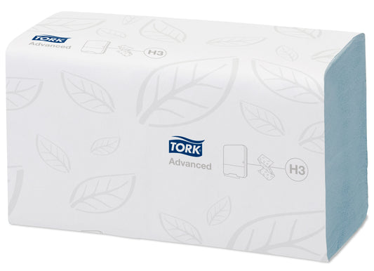 Tork Blue Singlefold Hand Towel 2ply H3 (15x250) -