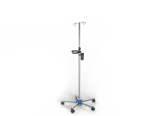 Height Adjustable IV Drip Stand - Mobile - Medi-Plinth