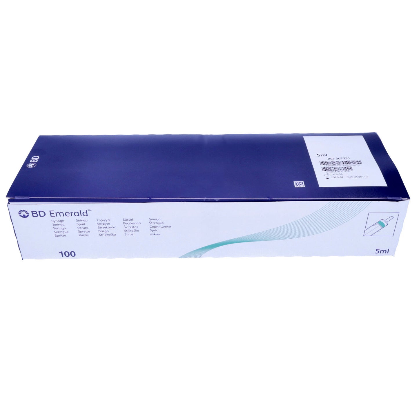 BD Emerald Hypodermic Syringe - Luer Slip Concentric - 5ml x 100 -