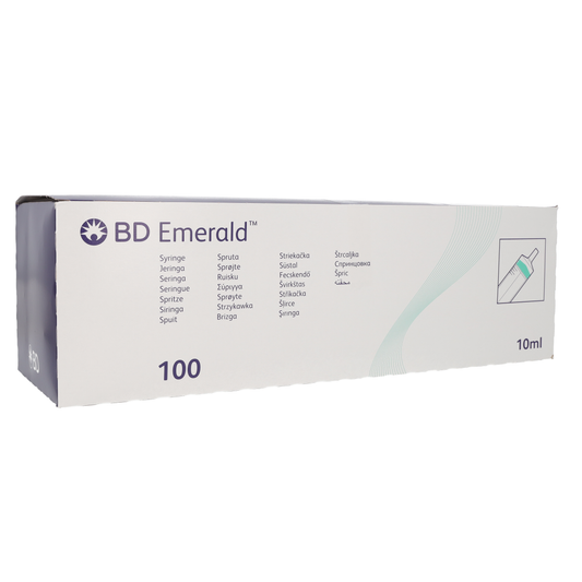 BD Emerald Hypodermic Syringe - Luer Slip Concentric - 10ml x 100