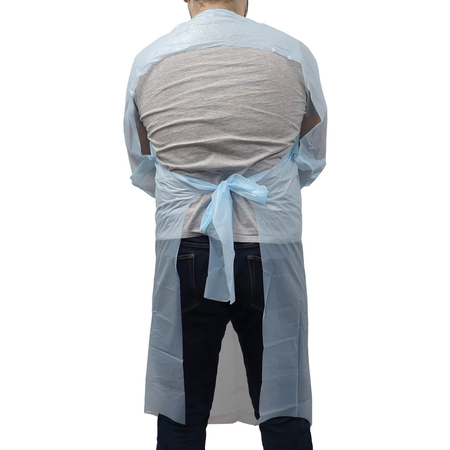 Blue Thumb Loop Examination Gowns - Pack of 10 - CLEARANCE due to short date - DTS