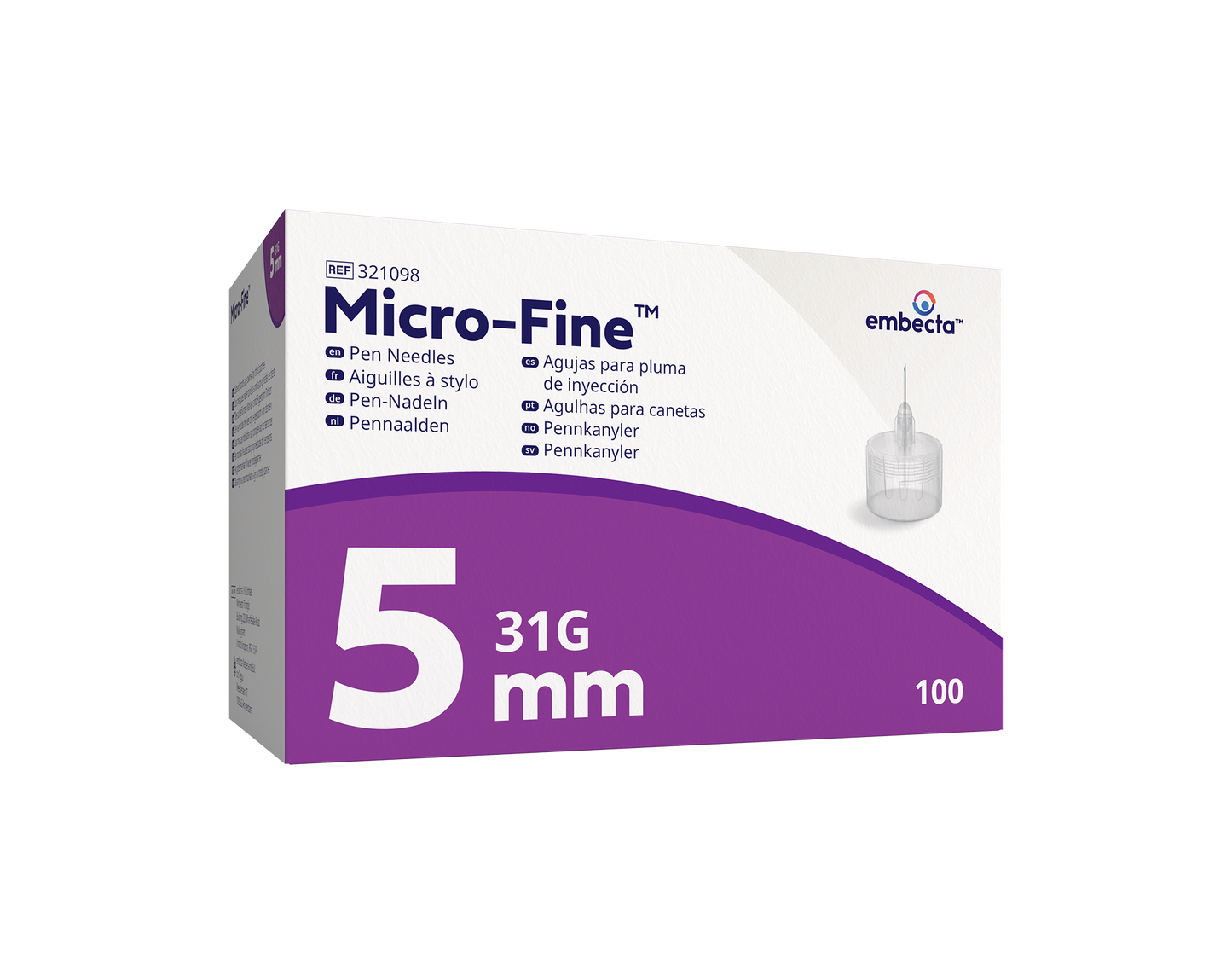 Micro-Fine Ultra Pen Needle (31G) 5mm - Box of 100 -