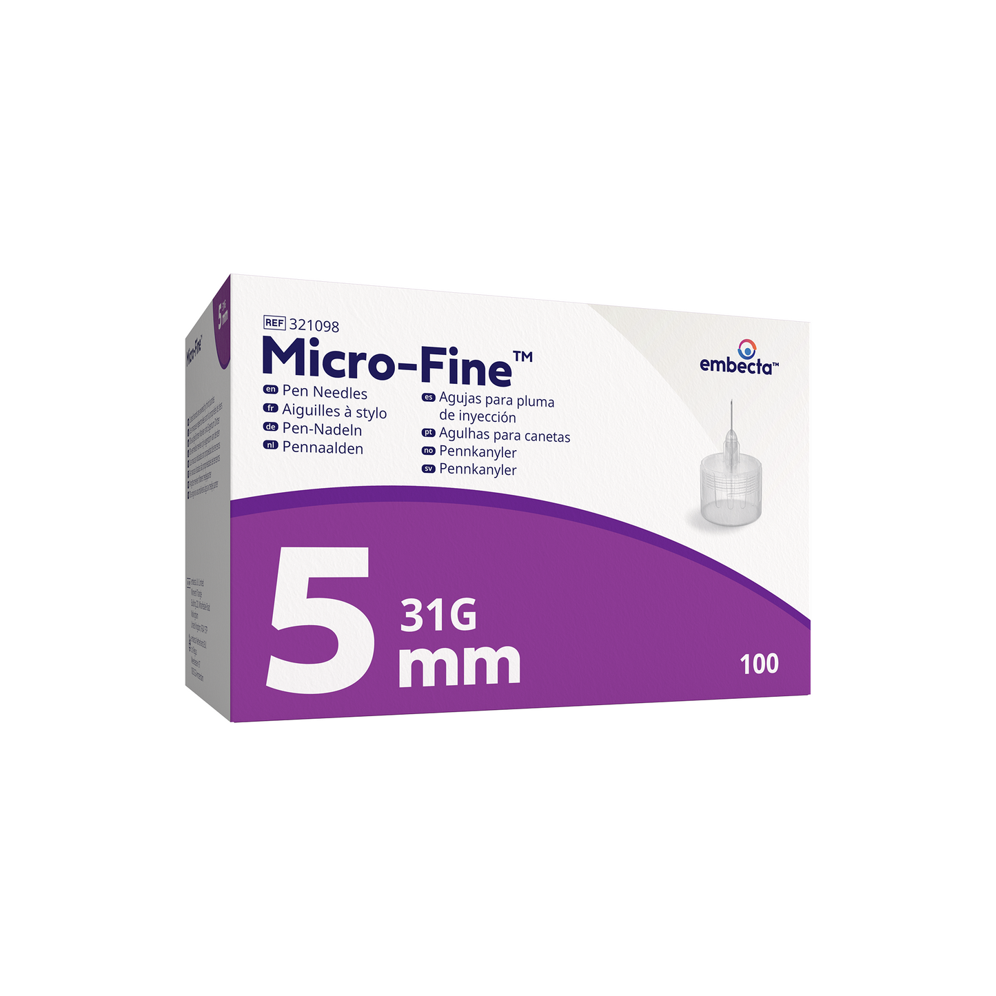 Micro-Fine Ultra Pen Needle (31G) 5mm - Box of 100 -