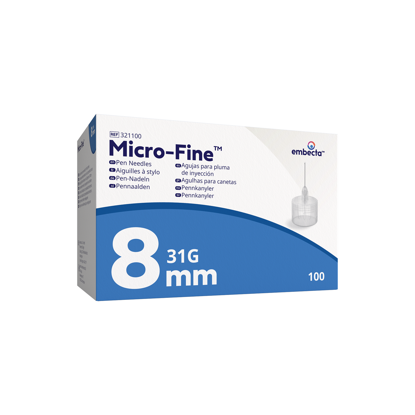Micro-Fine Ultra Pen Needle (31G) 8mm - Box of 100 -
