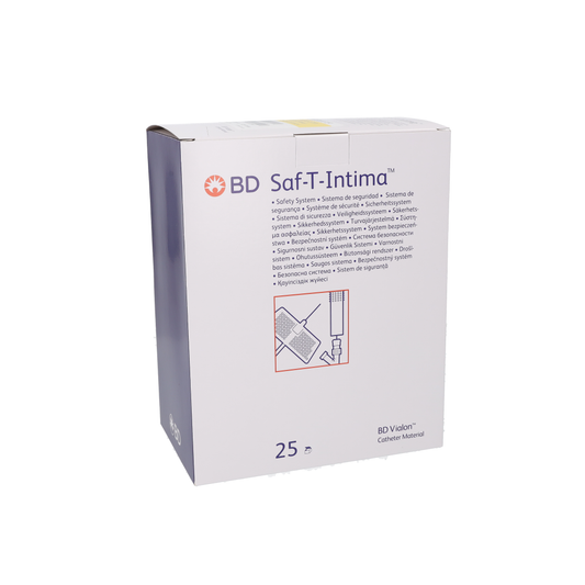Saf-T-Intima Close with Y adapter 24G x 0.75" - Box of 25 - Becton Dickinson