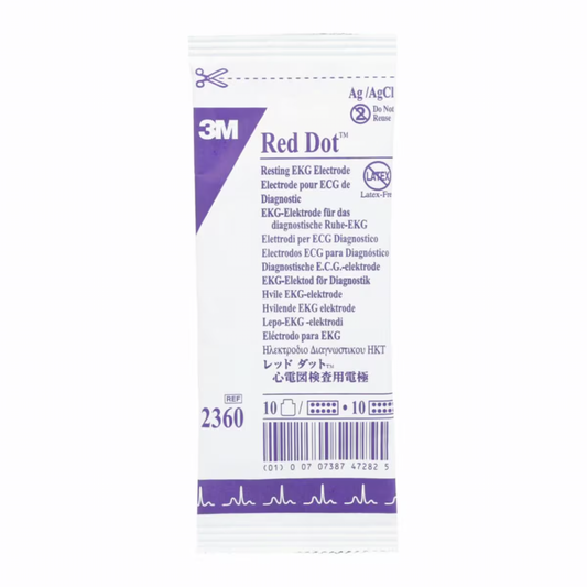 3M Red Dot ECG Adult Monitoring Electrodes - Pack of 100 -