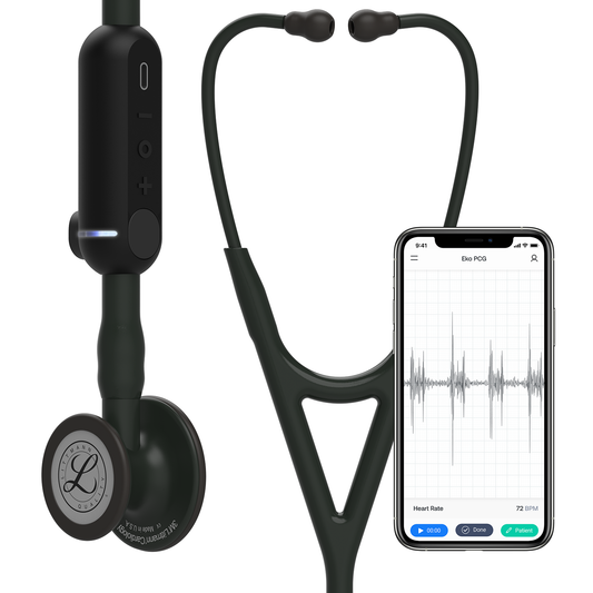 Littmann CORE Digital Stethoscope 8490 - Black - Over Engraved - Littmann Stethoscopes