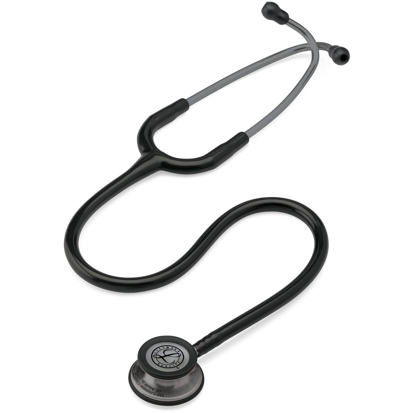 Littmann Classic III Monitoring Stethoscope: Black and Smoke 5811 - Over Engraved - Littmann Stethoscopes