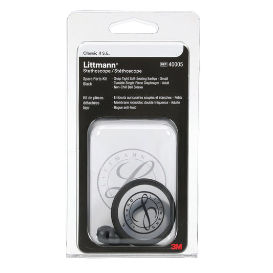 3M Littmann Spare Parts Kit - Classic II S.E. Stethoscopes - Black - Littmann Stethoscopes