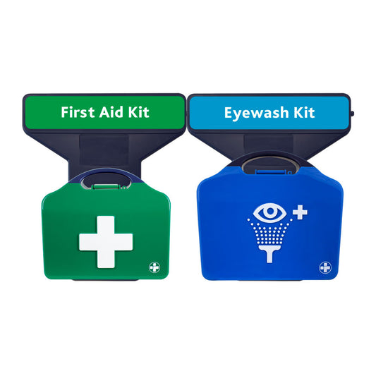 AuraPoint - 2 Unit Point - Small BS5899-1 First Aid Kit & Double Eyewash Station