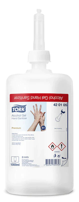 1000ml Tork Alcohol Hand Sanitiser - CLEARANCE