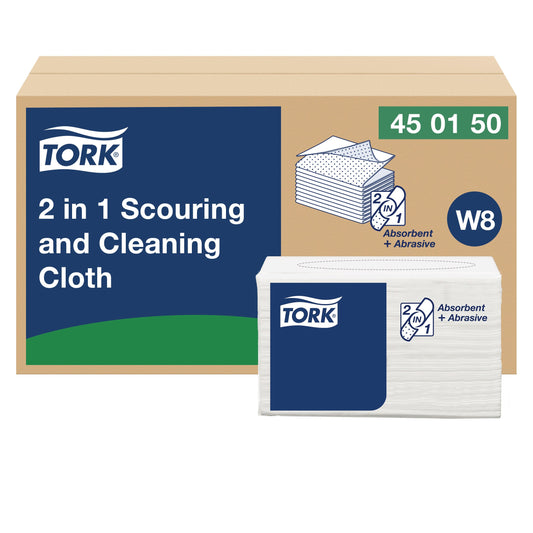 Tork 2 in 1 Scouring and Cleaning Cloth - Pack of 45 -