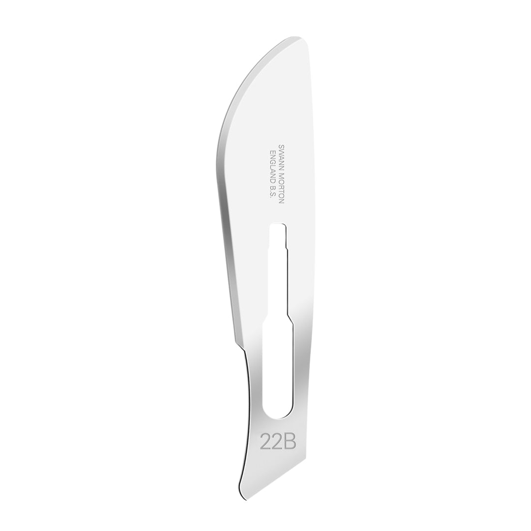 Carbon Steel Non-Sterile Post Mortem Bull Nose Blade No.22B - Pack of 100