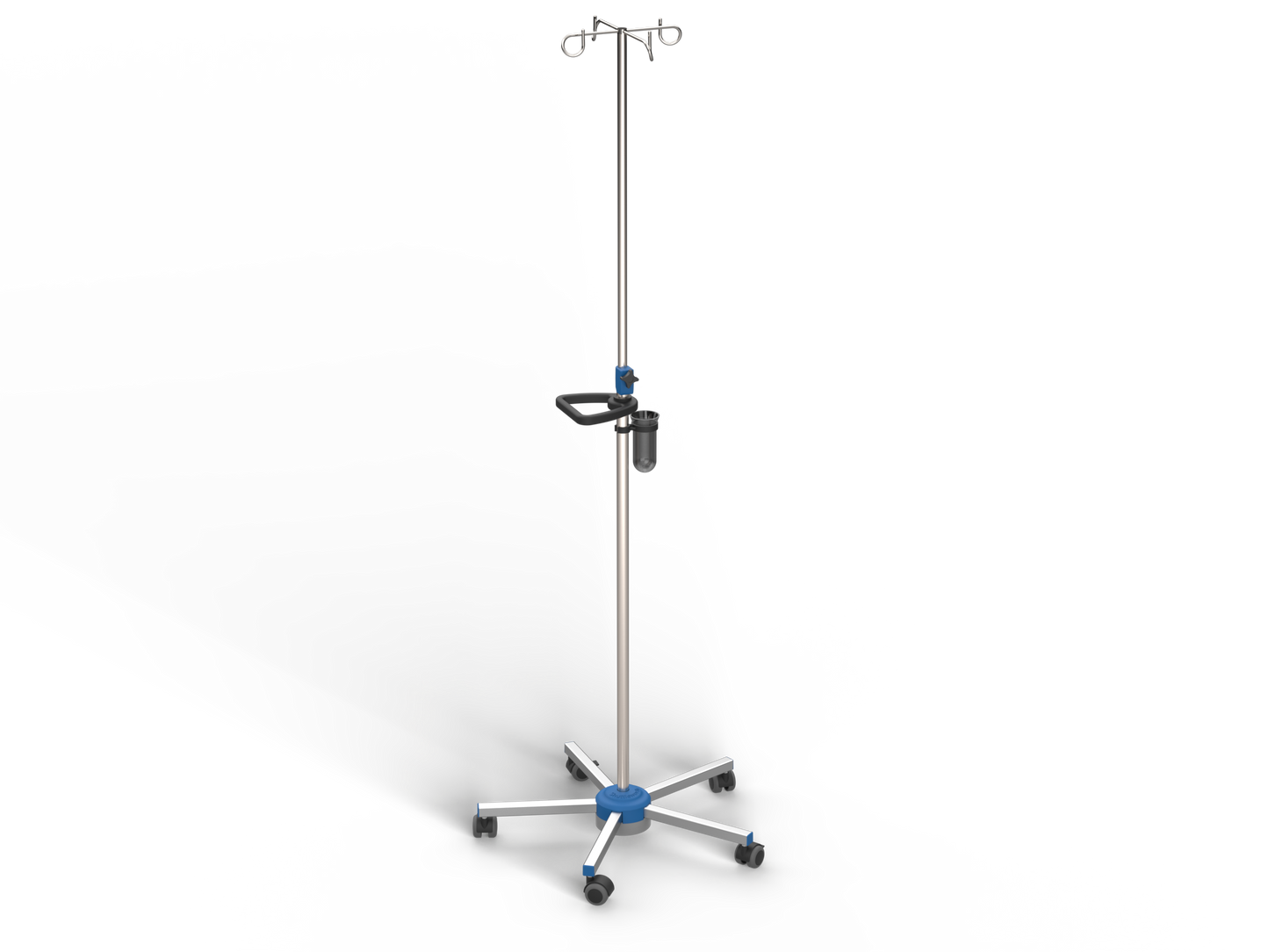 Height Adjustable IV Drip Stand - Mobile - Medi-Plinth