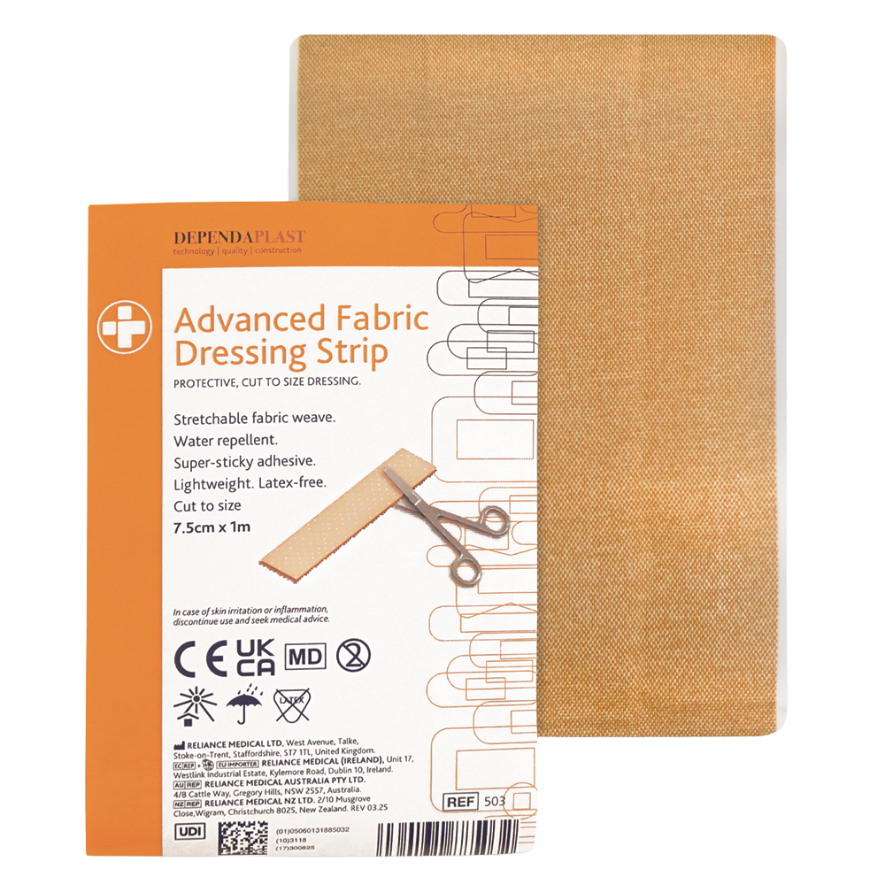 Reliplast Fabric Dressing Strip 7.5cm x 1m -