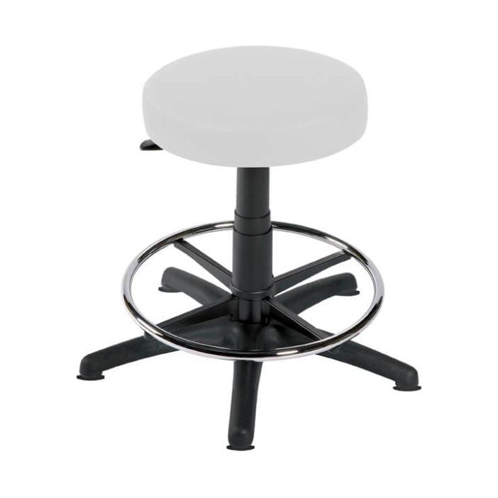 Sunflower Gas-Lift Stool with Glides & Foot Ring -