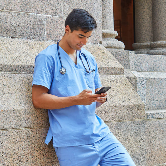 Littmann Classic III Monitoring Stethoscope: Mirror & Navy Blue 5863 - Littmann Stethoscopes