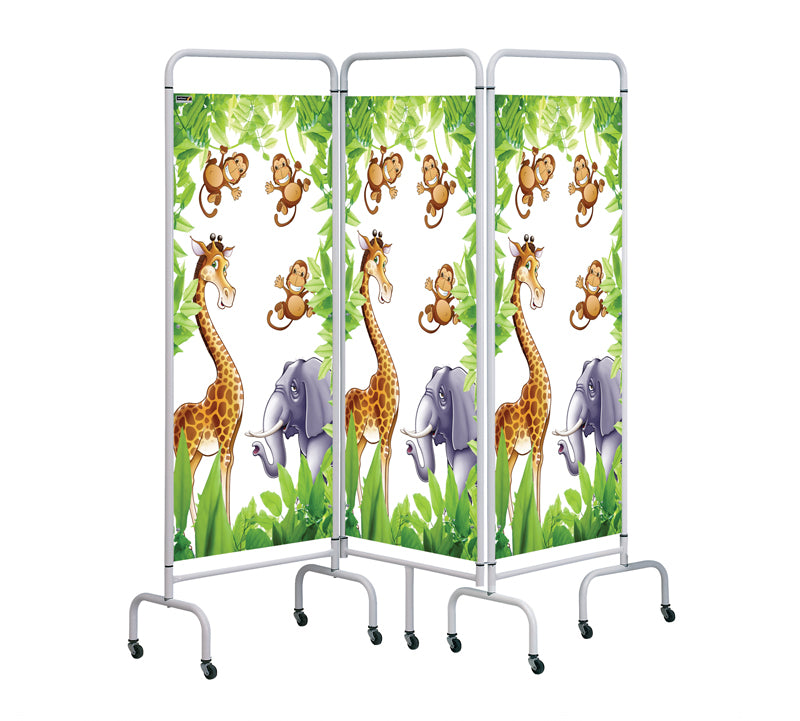 Sunflower Mobile Screen with Disposable Curtains - 3 Section -