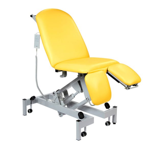 Sunflower Fusion Electric Height Split Foot Section Treatment Chair - Fixed Seat, Gas Assist Head -