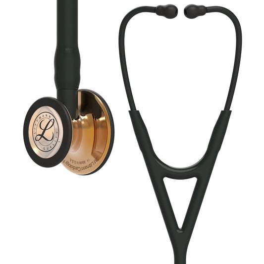Littmann Cardiology IV Diagnostic Stethoscope: High Polish Copper & Black - 6180 - Over Engraved
