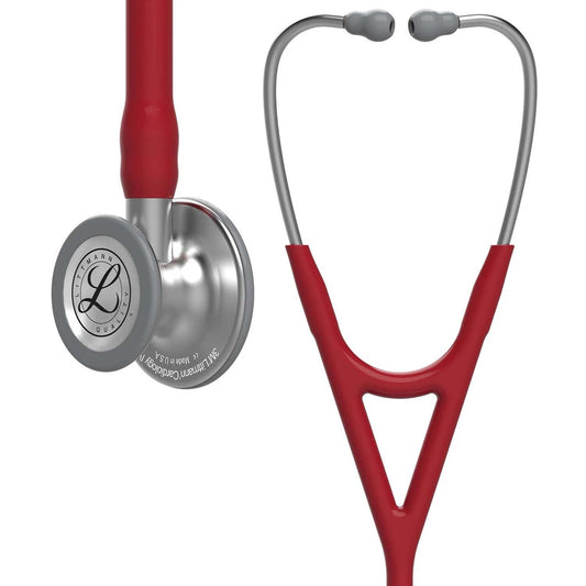 Littmann Cardiology IV Diagnostic Stethoscope: Burgundy 6184 - Over Engraved - Littmann Stethoscopes