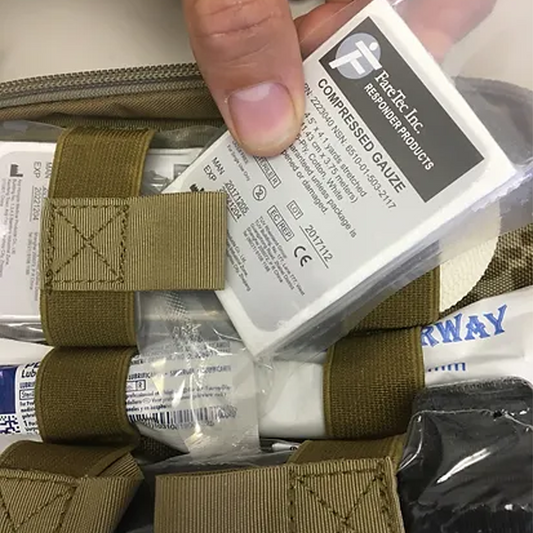 Responder Compressed 6-Ply Z-Fold Gauze - 4.5" x 3.75m - FareTec