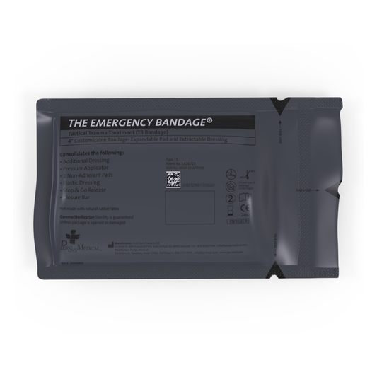 Israeli Bandage - T3 Emergency Bandage® 4" Wound Pad With Pressure Bar