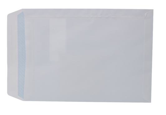 Window Envelope, C4, 90GSM, White, self seal, Pack of 250 -