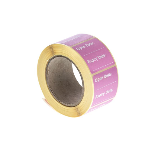 Status® Open Date / Expiry Date Labels 36mm x 36mm - Roll of 500 -