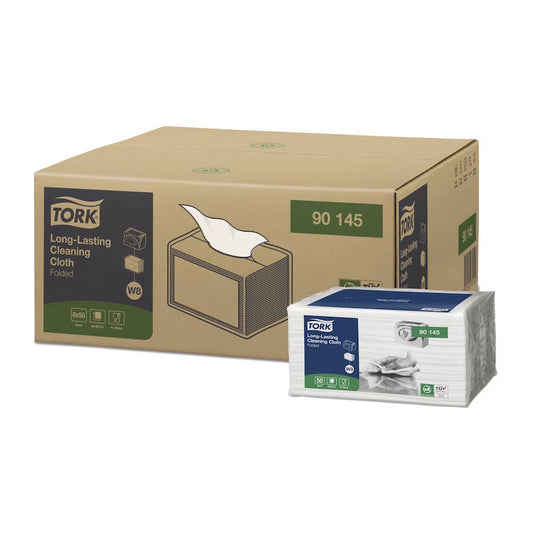 Tork Long-Lasting Cleaning Cloth White W8 - Pack of 50 - Tork