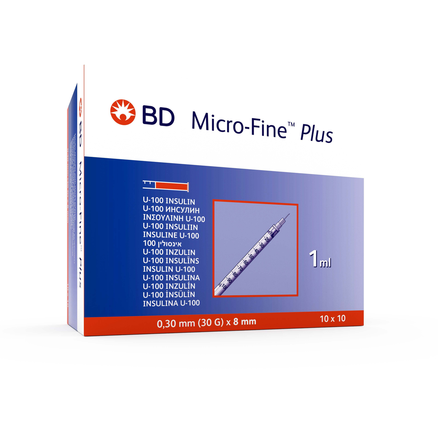 BD Microfine 1ml Insulin Needle U100 30g x 8mm -