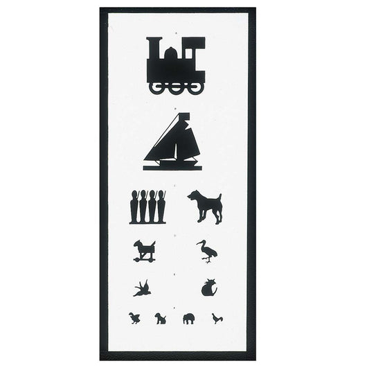 Test Chart, Double Sided 6M Viewing Distance -