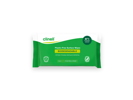 Clinell Universal Wipes (60 Wipes Per Pack) Plastic Free Biodegradable