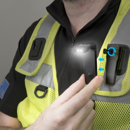 Clip-on Torch With Dual LED - Black - Niton999