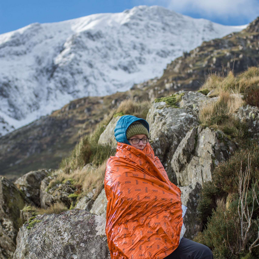 Blizzard 2 Layer Compact Trauma Blanket - Orange - Safeguard Medical