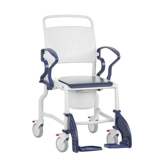 Mobile shower commode chair