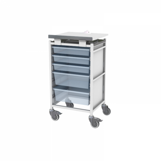 Shuttleworth Medical Chart Trolley with Removable Trays - Shuttleworth