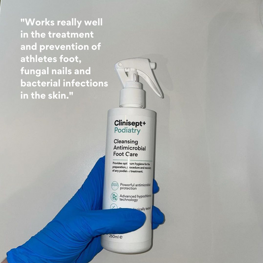 Clinisept+ Podiatry 250ml Trigger Spray Bottle (Professional & Home use) - Clinisept
