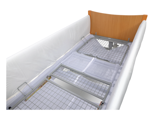 MRSA Resistant Connected Bed Rail Protectors - With Mesh - MIP