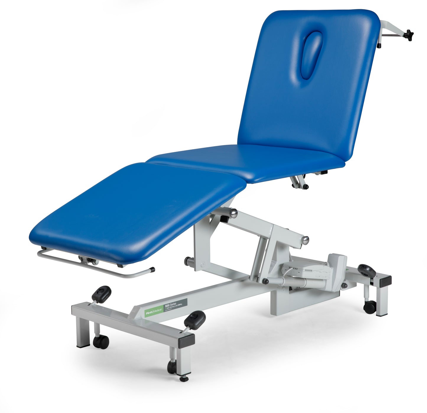 Plinth Medical 3 Section Examination Couch - Electric - Atlantic Blue: Rapid Delivery - Plinth Medical